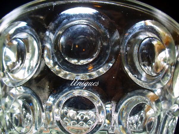 EAPG Bellaire Goblet Co. Glass Giant Bulls Eye Compote #151 1889 EAPG Bellaire Goblet Co. Glass Giant Bulls Eye Compote #151 1889