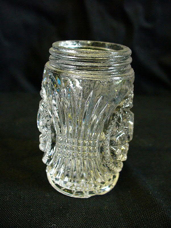 George Duncan's Sons & Co. Starred Loop Glass Shaker 1899 EAPG George Duncan's Sons & Co. Starred Loop Glass Shaker 1899 EAPG