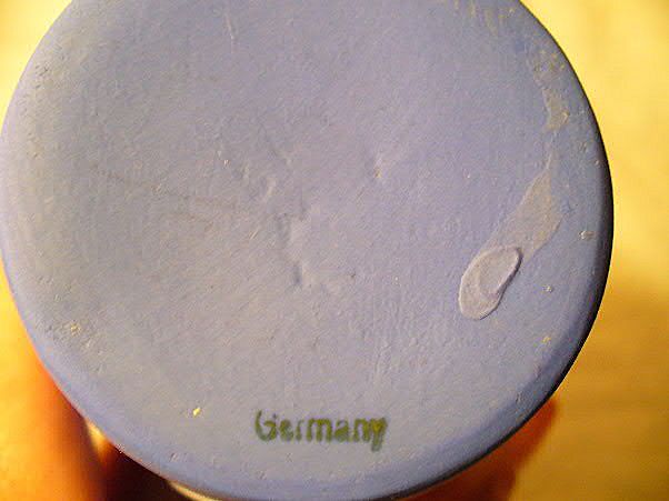 Schafer and Vater Blue Jasperware Germany 5 1/2" Vase Schafer and Vater Blue Jasperware Germany 5 1/2" Vase