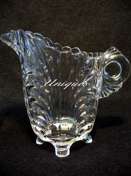 Elegant Cambridge Glass Caprice Cream & Sugar set 1940-57 Elegant Cambridge Glass Caprice Cream & Sugar set 1940-57