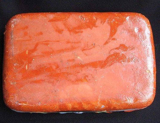 Vintage Mexican Bandera Redware Pottery Rectangular Dish Vintage Mexican Bandera Redware Pottery Rectangular Dish