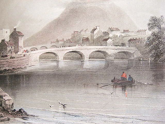 County Mayo Ireland Etching by H. Griffiths of a picture by W.H. Bartlett Mid 1800s County Mayo Ireland Etching by H. Griffiths of a picture by W.H. Bartlett Mid 1800s