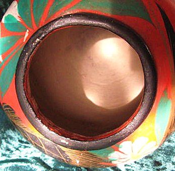 Tonala Mexico Burnished Fantasia Vase Feathered Bird Design circa 1940 Tonala Mexico Burnished Fantasia Vase Feathered Bird Design circa 1940