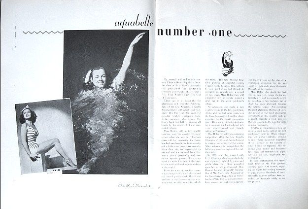 Program for Billy Rose's Aquacade New York World 's Fair 1940 Program for Billy Rose's Aquacade New York World 's Fair 1940