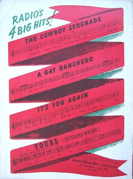 1936 Gay Ranchero Sheet Music Connie Boswell 1936 Gay Ranchero Sheet Music Connie Boswell