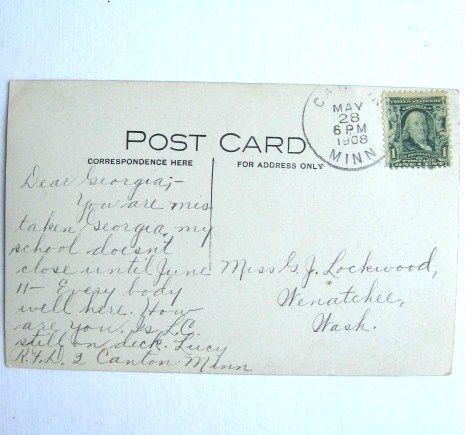 Rare Prosper Minnesota Public School Real Photo Postcard 1908 RPPC Rare Prosper Minnesota Public School Real Photo Postcard 1908 RPPC
