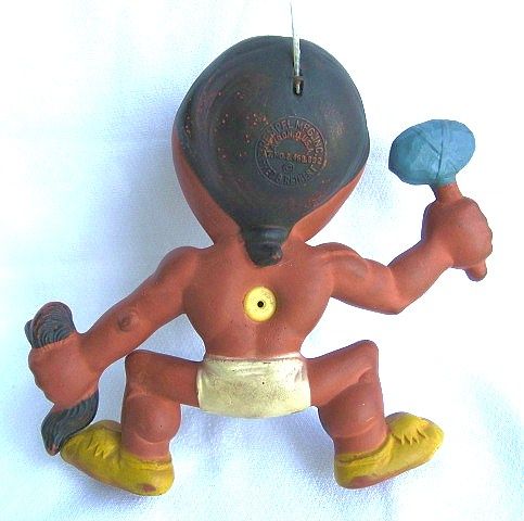 Cleveland Indians Chief Wahoo Rempel Rubber Squeak Toy 1949 Cleveland Indians Chief Wahoo Rempel Rubber Squeak Toy 1949