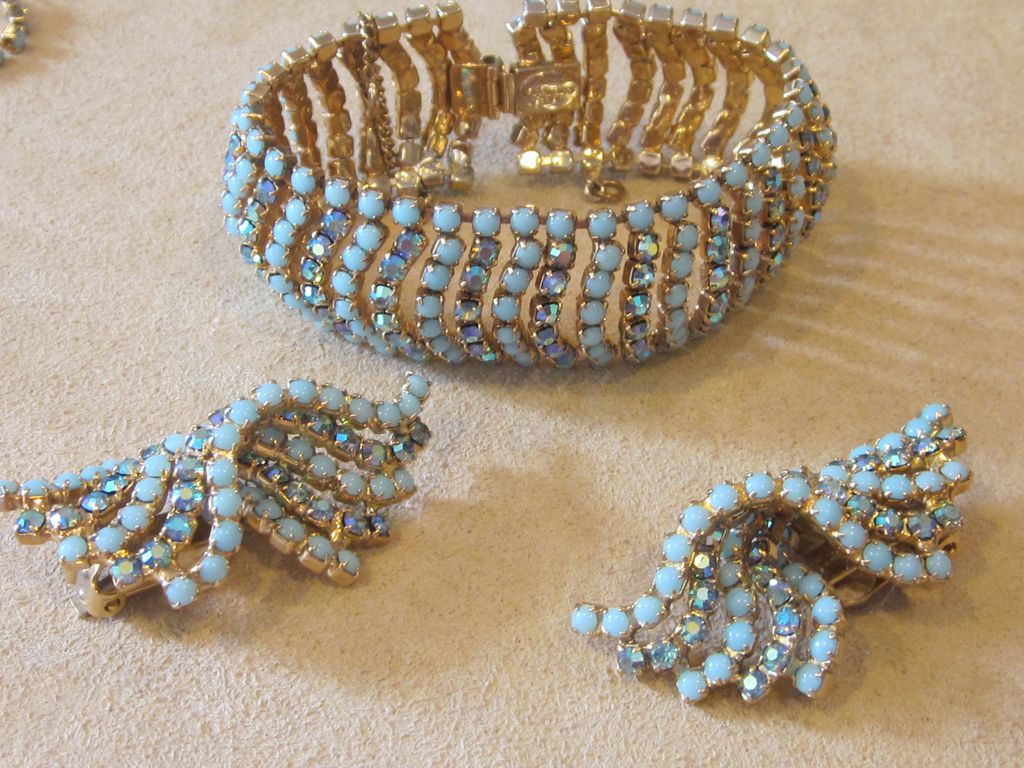ALICE CAVINESS- Outstanding rare signed demi parure ALICE CAVINESS- Outstanding rare signed demi parure