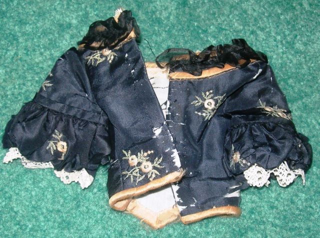 TLC Navy Silk Blouse and Skirt for French Fashion or China TLC Navy Silk Blouse and Skirt for French Fashion or China