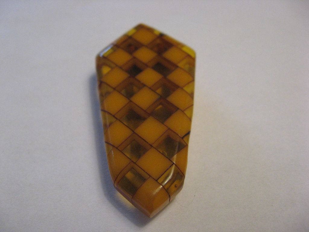 Bakelite Geometric Brooch/Dress Clip Bakelite Geometric Brooch/Dress Clip