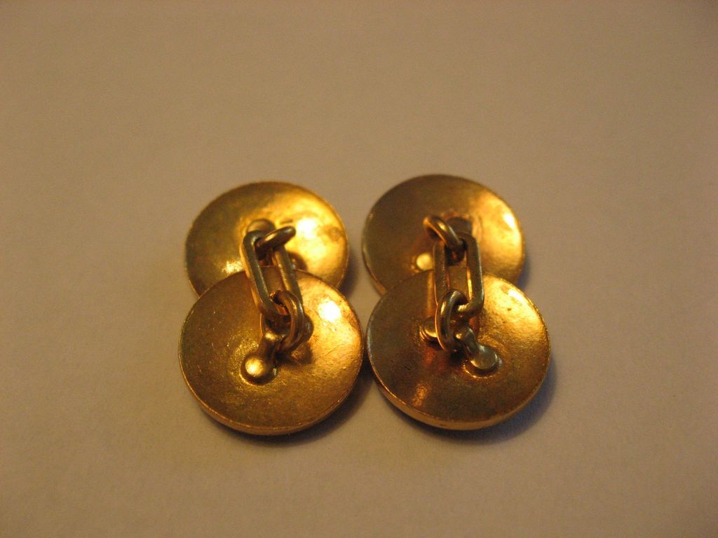 Vintage Blue Guilloche Enamel Cuff Links Vintage Blue Guilloche Enamel Cuff Links