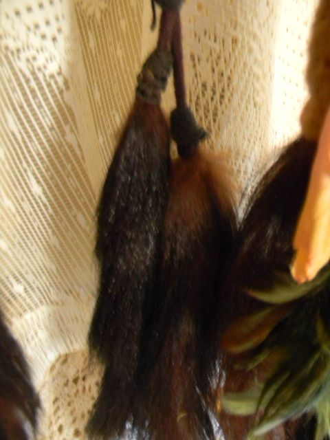 Reserved for Caroline..Heirloom Worthy Vintage Real Fur Wrap with Tails, Feathers and Roses Reserved for Caroline..Heirloom Worthy Vintage Real Fur Wrap with Tails, Feathers and Roses
