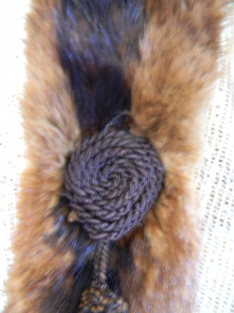 Reserved for Caroline..Heirloom Worthy Vintage Real Fur Wrap with Tails, Feathers and Roses Reserved for Caroline..Heirloom Worthy Vintage Real Fur Wrap with Tails, Feathers and Roses