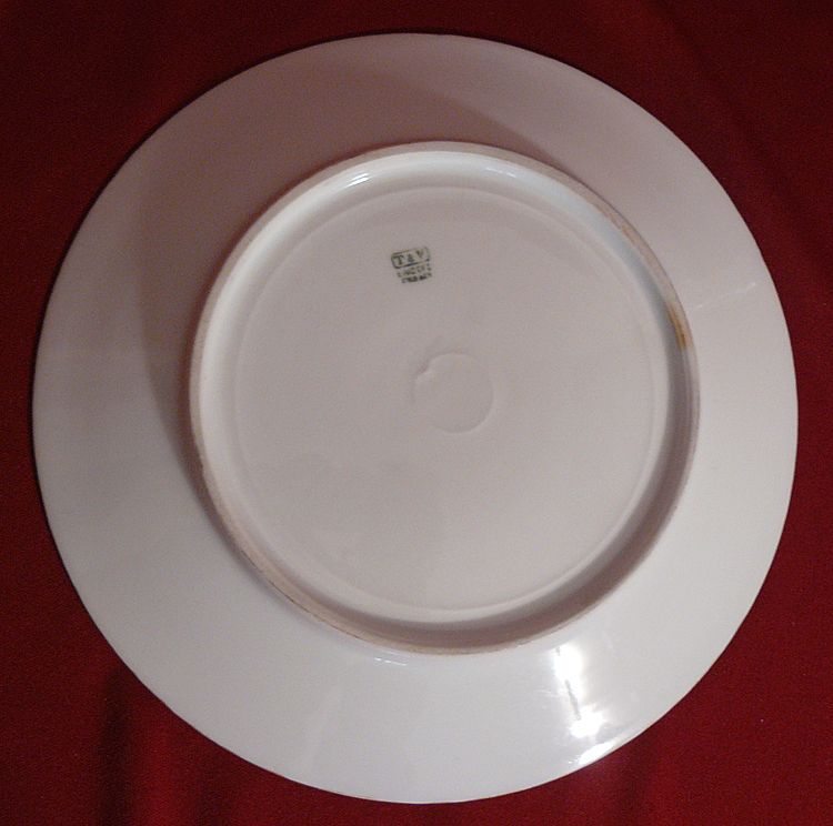 Handpainted Roses porcelain plate T&V Limoges dessert plate Handpainted Roses porcelain plate T&V Limoges dessert plate