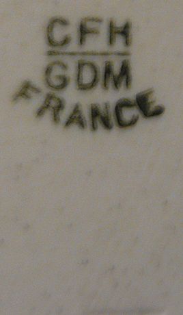 Porcelain hand painted tray Limoges (CFH/GDM) Porcelain hand painted tray Limoges (CFH/GDM)