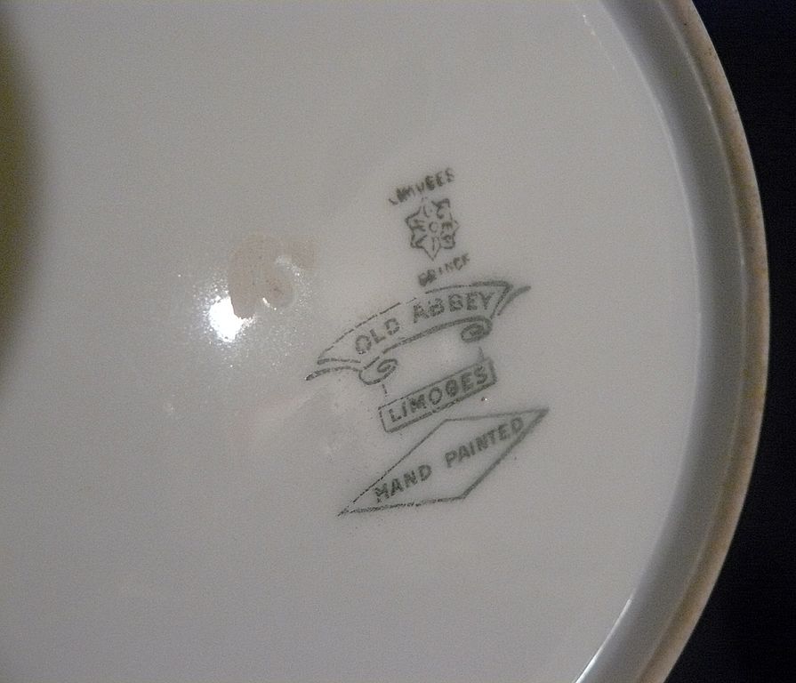 Porcelain Limoges wheat shafts pair Lattrille Freres Old Abbey Porcelain Limoges wheat shafts pair Lattrille Freres Old Abbey