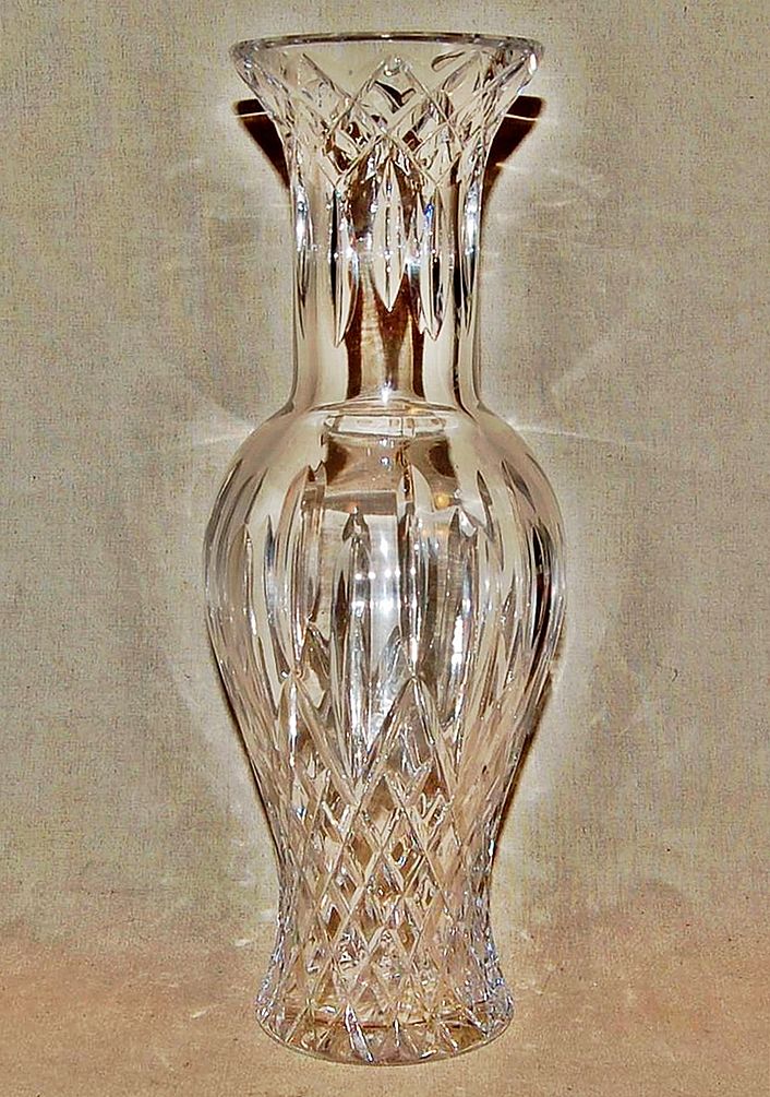 Vintage Large Cut Crystal Vase 14-1/4" High Excellent Condition! Vintage Large Cut Crystal Vase 14-1/4" High Excellent Condition!