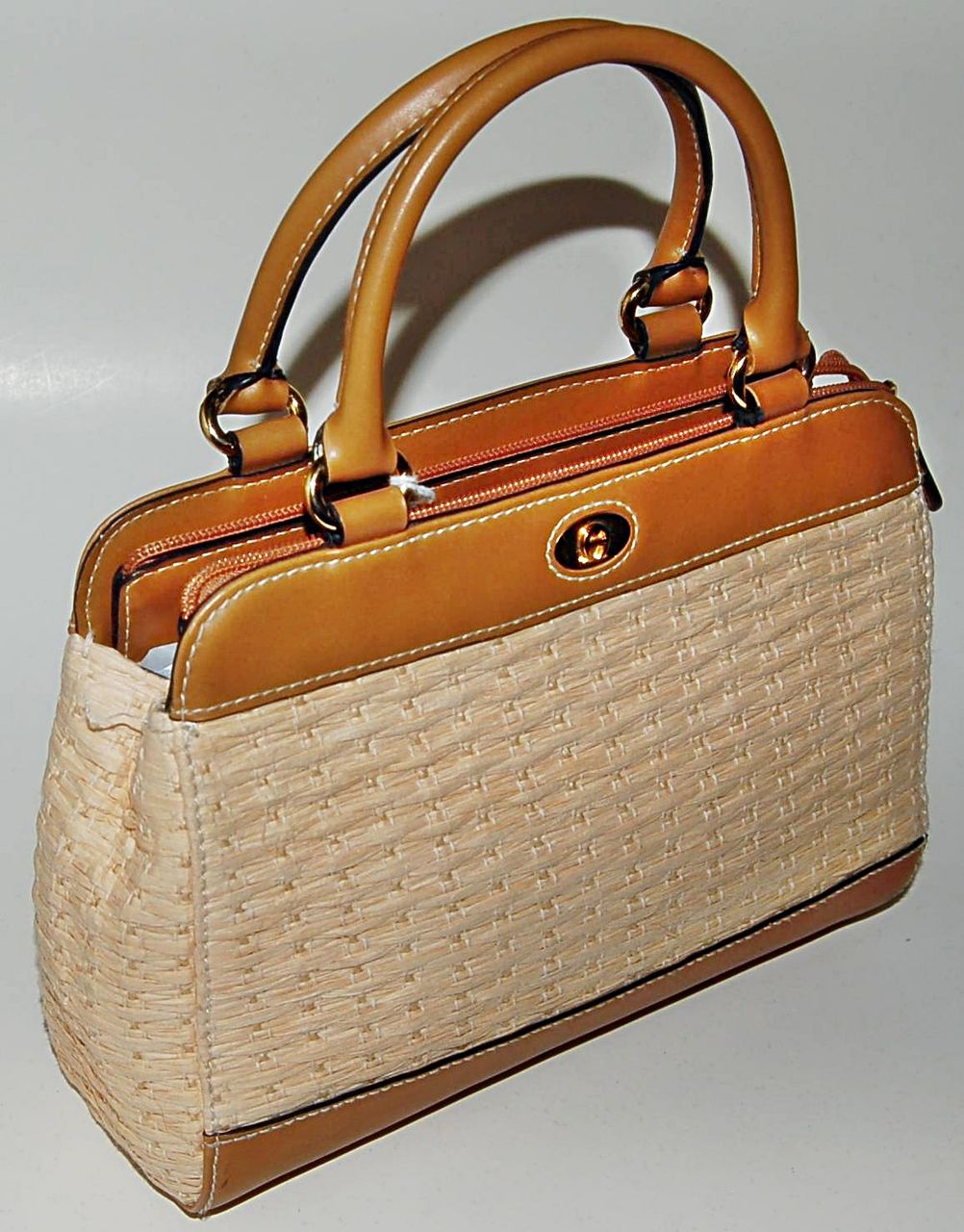 Etienne Aigner Vintage Straw Handbag - Petite Size Etienne Aigner Vintage Straw Handbag - Petite Size