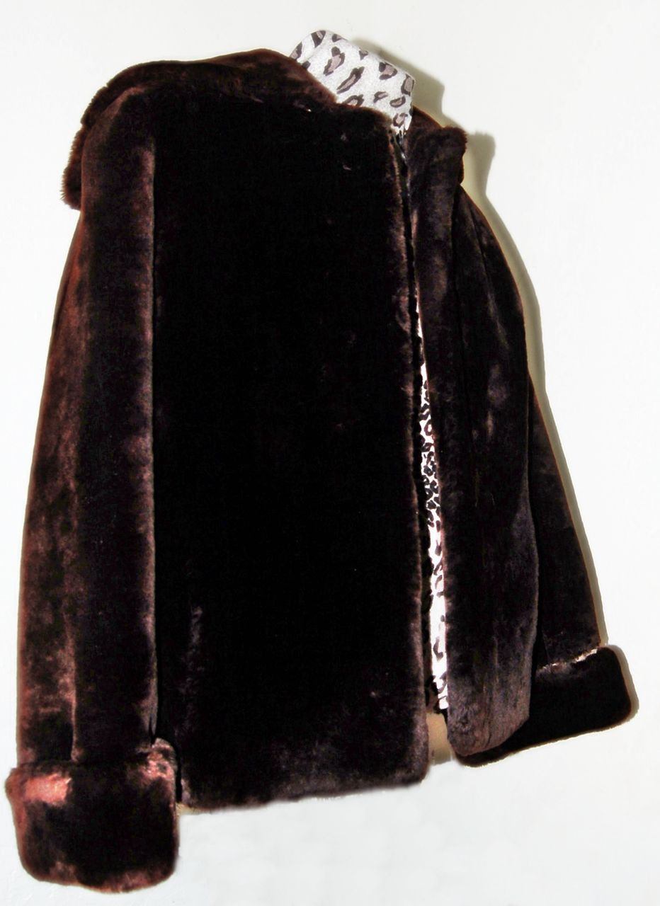 Vintage Chestnut Sheared MOUTON Swing Jacket Flap Collar Cuff Sleeves size 12 - 40 Chest Near MINT Condition Vintage Chestnut Sheared MOUTON Swing Jacket Flap Collar Cuff Sleeves size 12 - 40 Chest Near MINT Condition