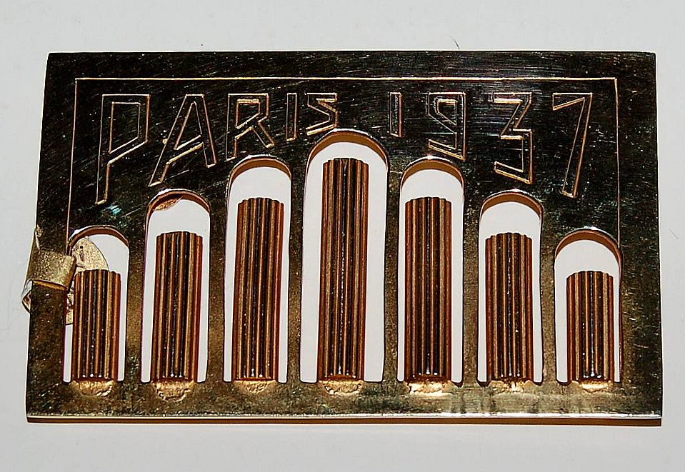 Vintage ART DECO Paris 1937 Handcrafted Belt Buckle Vintage ART DECO Paris 1937 Handcrafted Belt Buckle