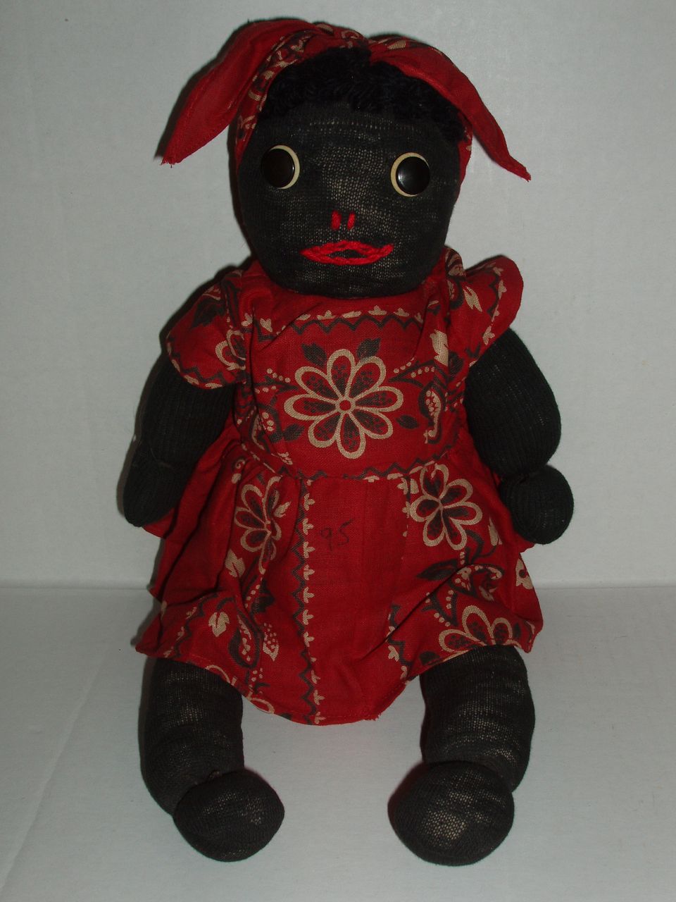 Folk Art, Primitive, Black Americana, Stockinette Doll Folk Art, Primitive, Black Americana, Stockinette Doll
