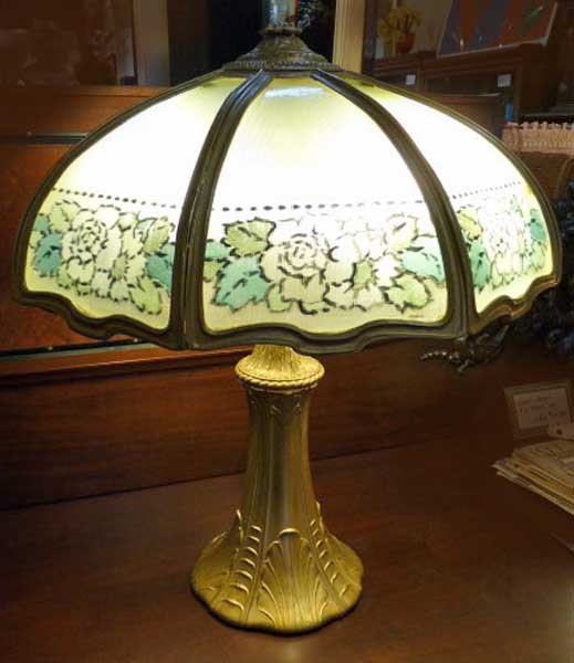 Reverse Painted Table Lamp Reverse Painted Table Lamp