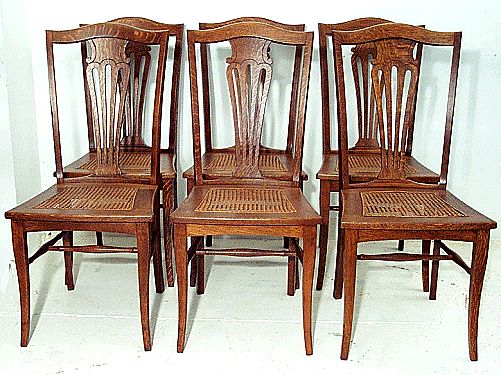 Set of 6 Fan Back Chairs Set of 6 Fan Back Chairs