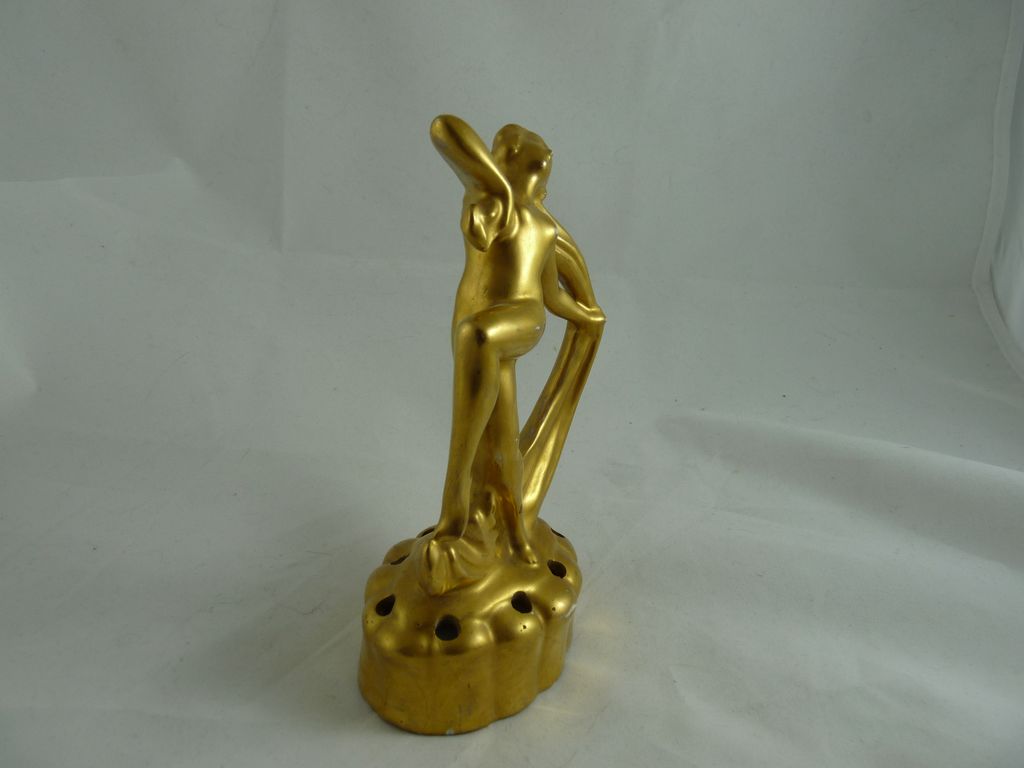 Art Deco Flower Frog Nude Dancer Coronet England Art Deco Flower Frog Nude Dancer Coronet England