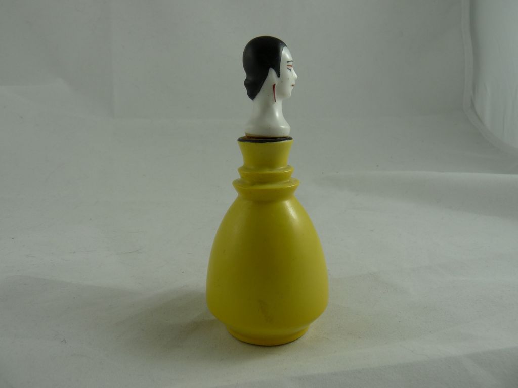 Art Deco Figural Porcelain Perfume Bottle Art Deco Figural Porcelain Perfume Bottle