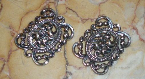 Vintage Pair of Sterling Silver Danecraft Pins or Brooches Vintage Pair of Sterling Silver Danecraft Pins or Brooches