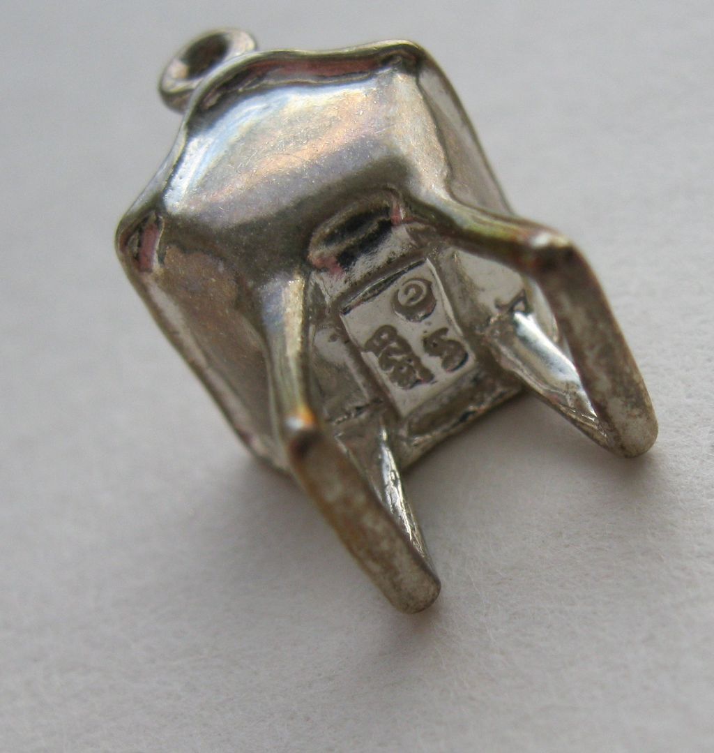 Vintage Sterling Eames Era Chair Charm Vintage Sterling Eames Era Chair Charm