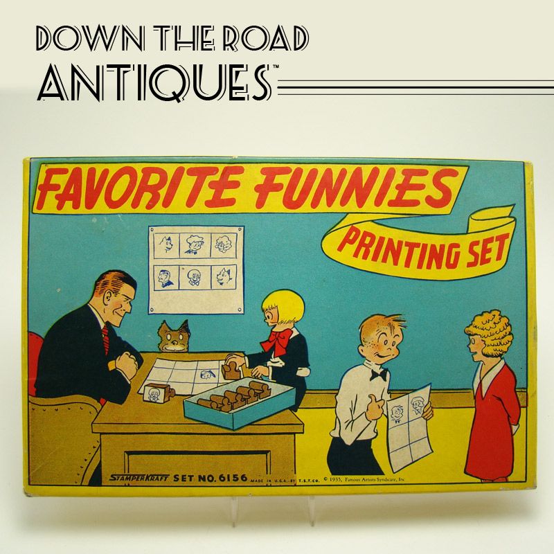 Comic Character Stamp Printing Set - 1930's Comic Character Stamp Printing Set - 1930's