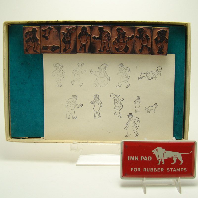Comic Character Stamp Printing Set - 1930's Comic Character Stamp Printing Set - 1930's