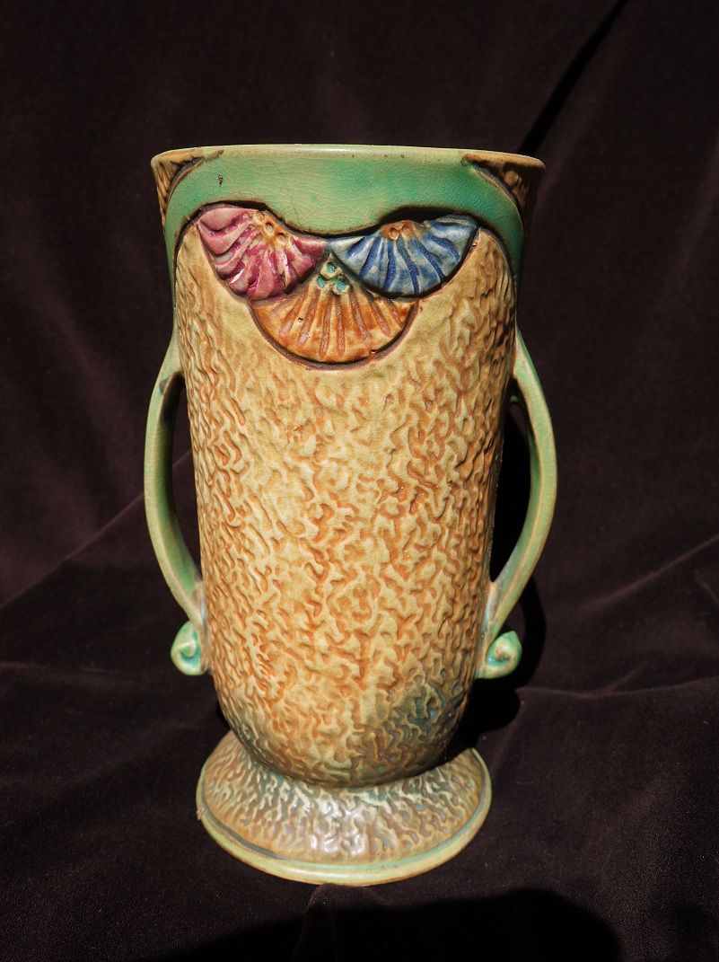 WELLER Pottery Large American Art Deco Vase c. 1928 WELLER Pottery Large American Art Deco Vase c. 1928