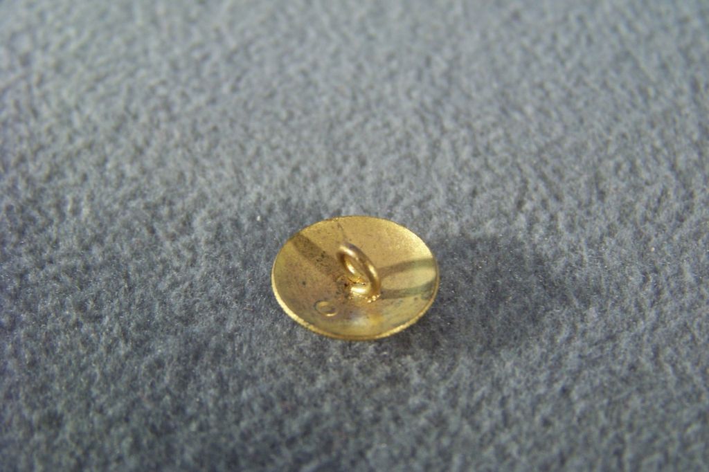Vintage Champlevé Enamel Detailed Fancy French Button Vintage Champlevé Enamel Detailed Fancy French Button