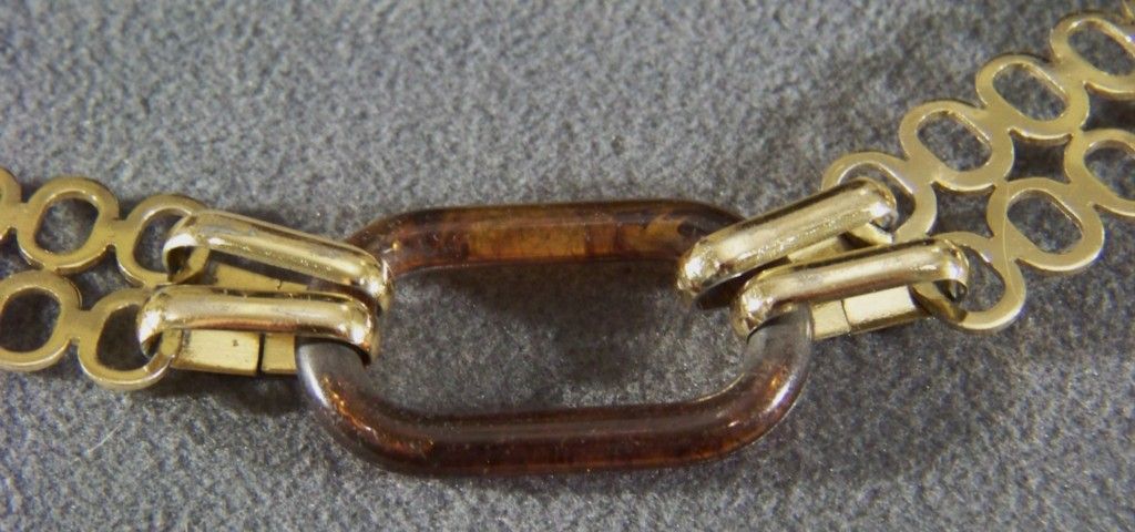 Vintage Massive Multi Lucite Gold Tone Bold Link Belt Vintage Massive Multi Lucite Gold Tone Bold Link Belt