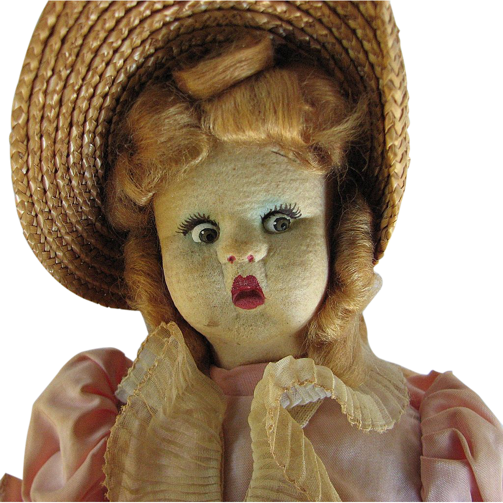 Doll Felt Lenci Type Magis Italy Straw Mouse Pantaloons Doll Felt Lenci Type Magis Italy Straw Mouse Pantaloons