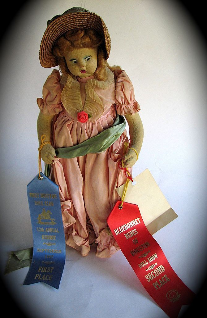 Doll Felt Lenci Type Magis Italy Straw Mouse Pantaloons Doll Felt Lenci Type Magis Italy Straw Mouse Pantaloons