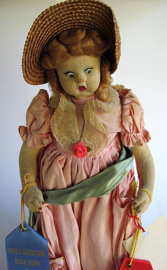 Doll Felt Lenci Type Magis Italy Straw Mouse Pantaloons Doll Felt Lenci Type Magis Italy Straw Mouse Pantaloons
