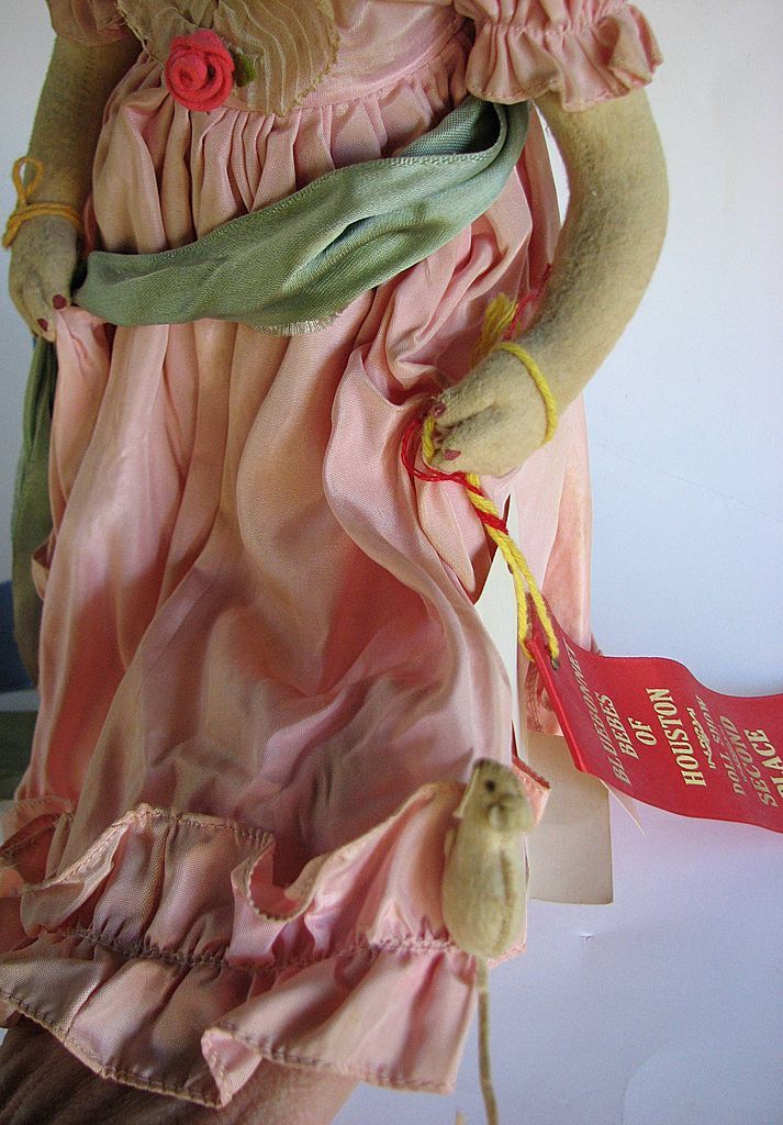 Doll Felt Lenci Type Magis Italy Straw Mouse Pantaloons Doll Felt Lenci Type Magis Italy Straw Mouse Pantaloons