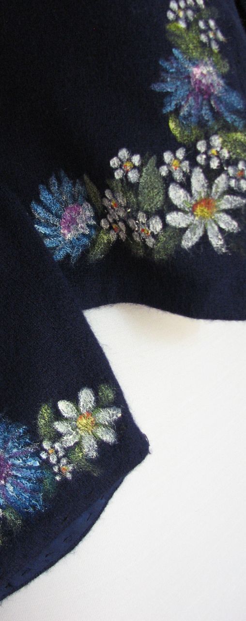 1960s Cardigan Sweater Talbott Set Handpainted Flowers 1960s Cardigan Sweater Talbott Set Handpainted Flowers