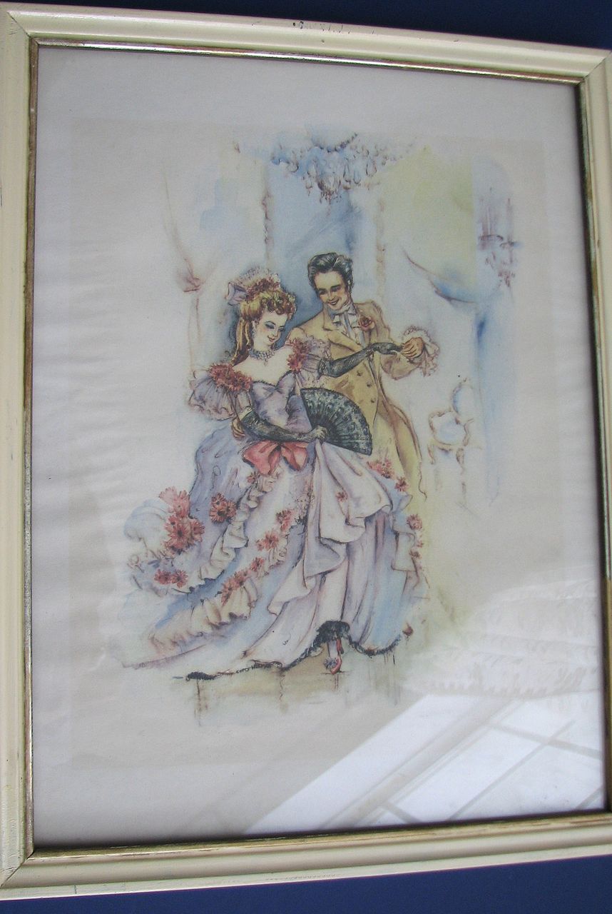 Vintage Courting Couple Print Set Southern Belles Vintage Courting Couple Print Set Southern Belles