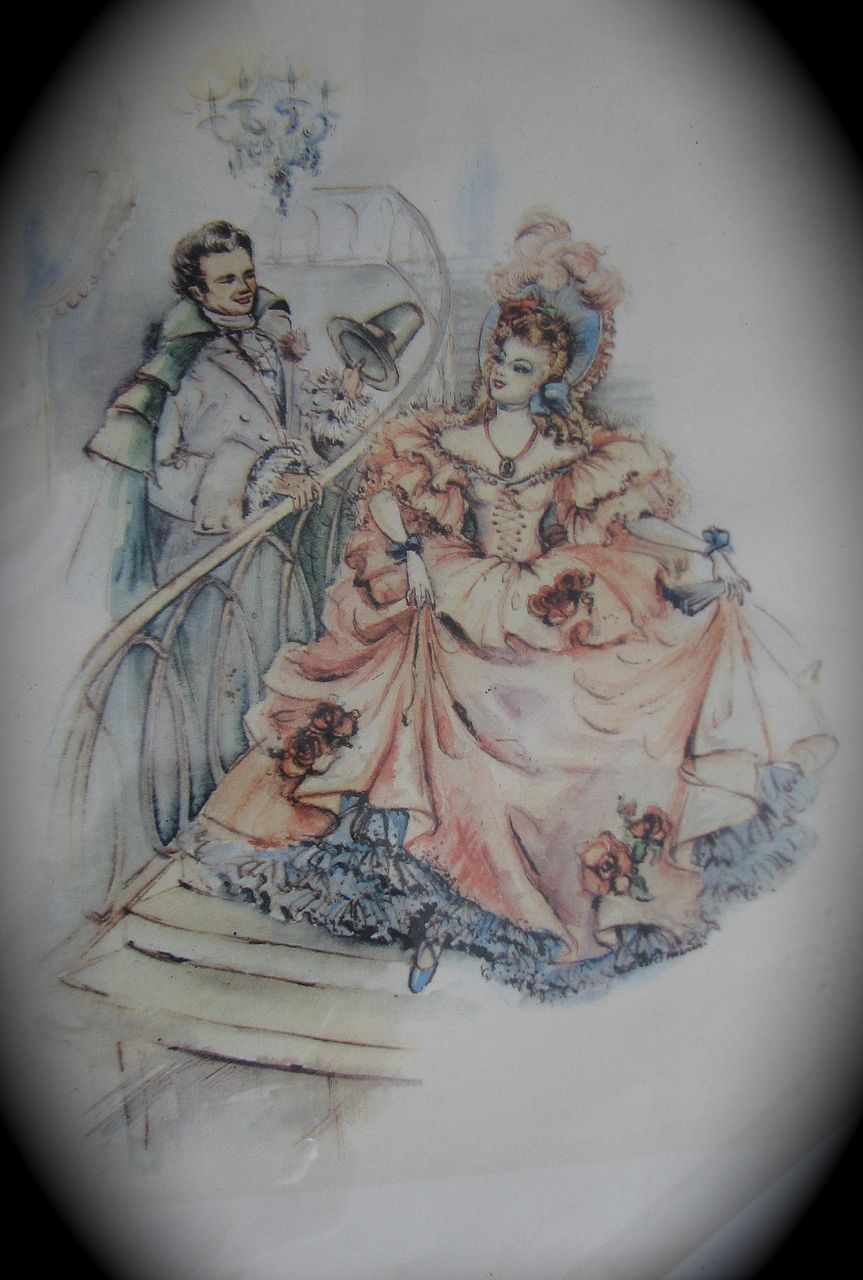 Vintage Courting Couple Print Set Southern Belles Vintage Courting Couple Print Set Southern Belles