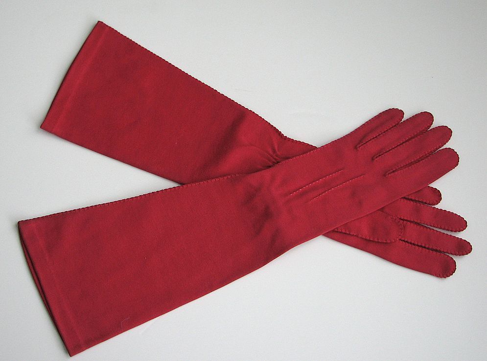 Vintage Gloves Wear Right Sz.7 Pink Opera Vintage Gloves Wear Right Sz.7 Pink Opera