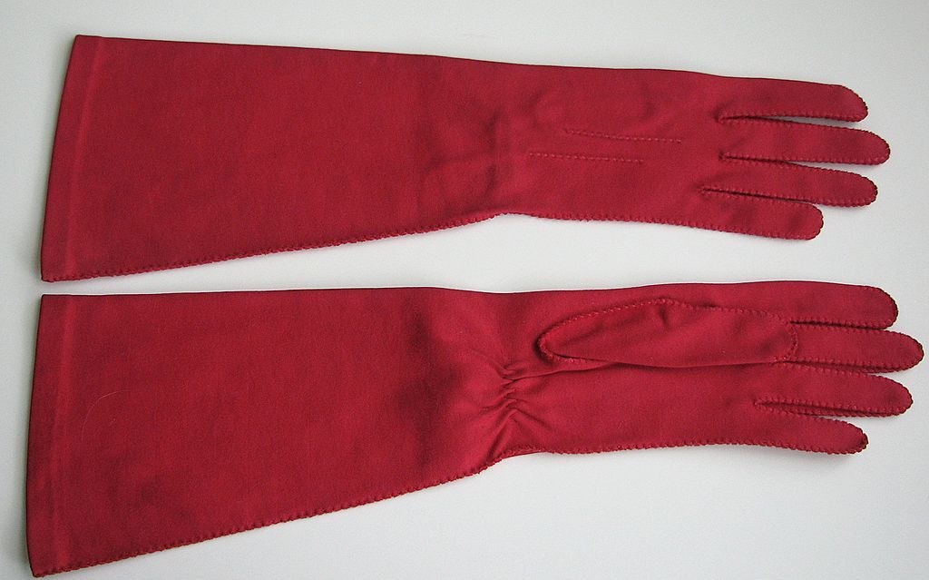 Vintage Gloves Wear Right Sz.7 Pink Opera Vintage Gloves Wear Right Sz.7 Pink Opera