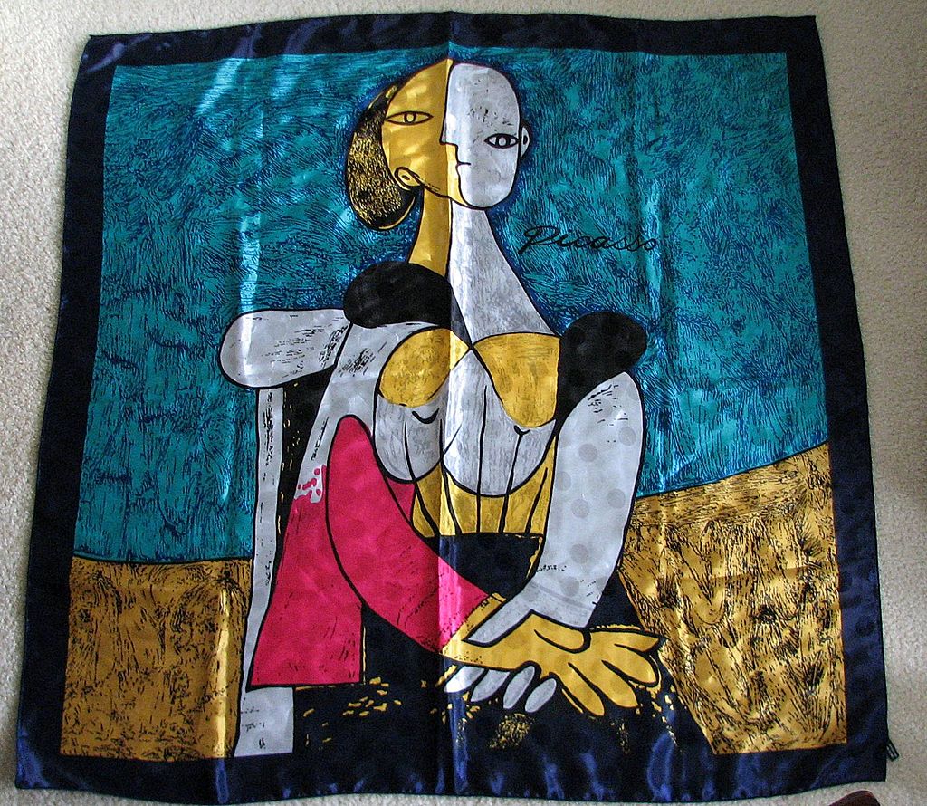Vintage Scarf Picasso Large Vintage Scarf Picasso Large