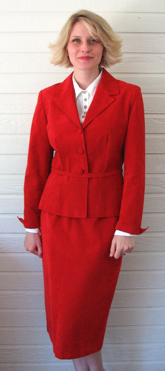 Vintage Lilli Ann Suit Adolph Schuman Red UltraSuede 1970s from gracefulantiques on Ruby Lane :  adoph schuman vintage lilli ann suit adolph schuman red ultrasuede 1970s red