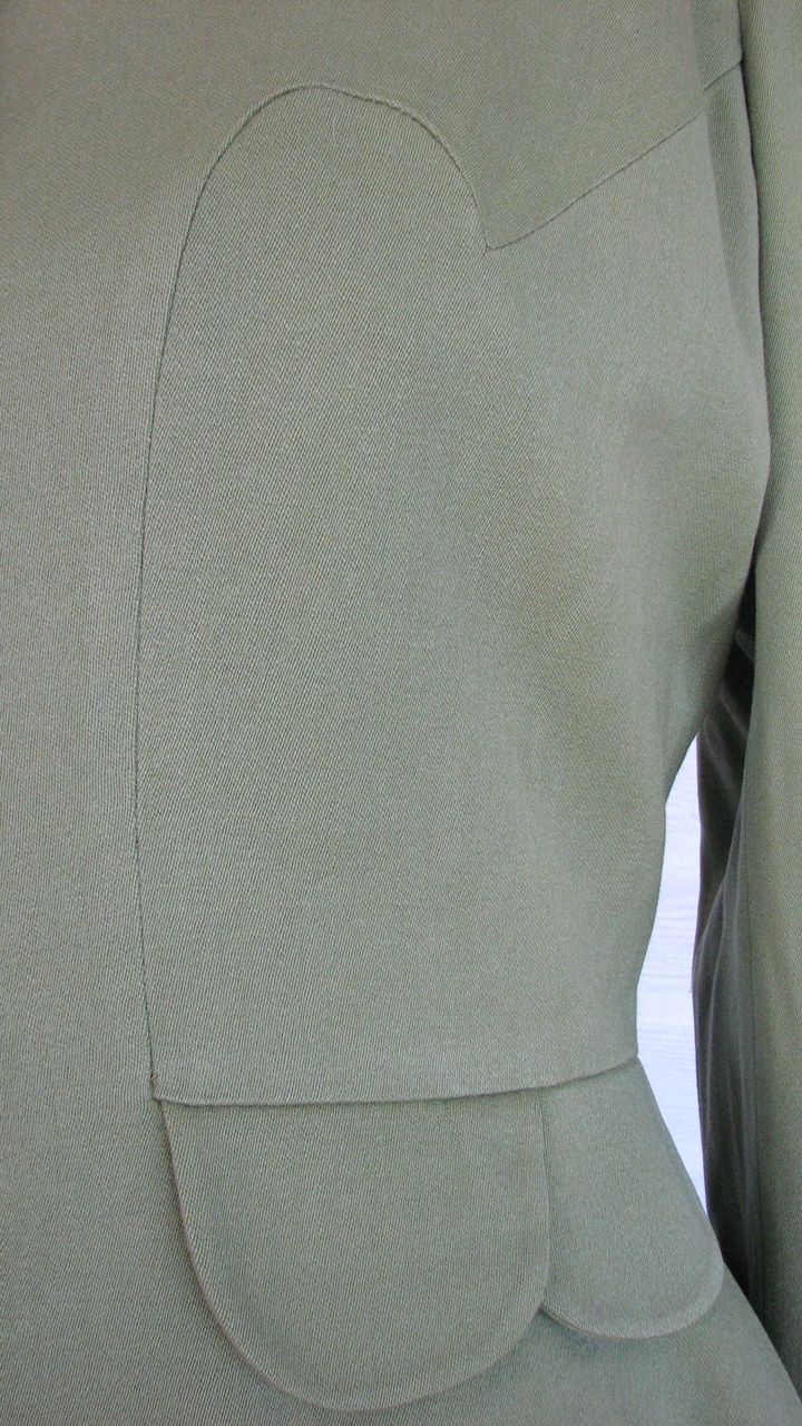1940s Jacket Green Gabardine 1940s Jacket Green Gabardine