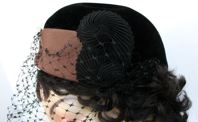 Hat Adele Claire Black Brown Hat Adele Claire Black Brown