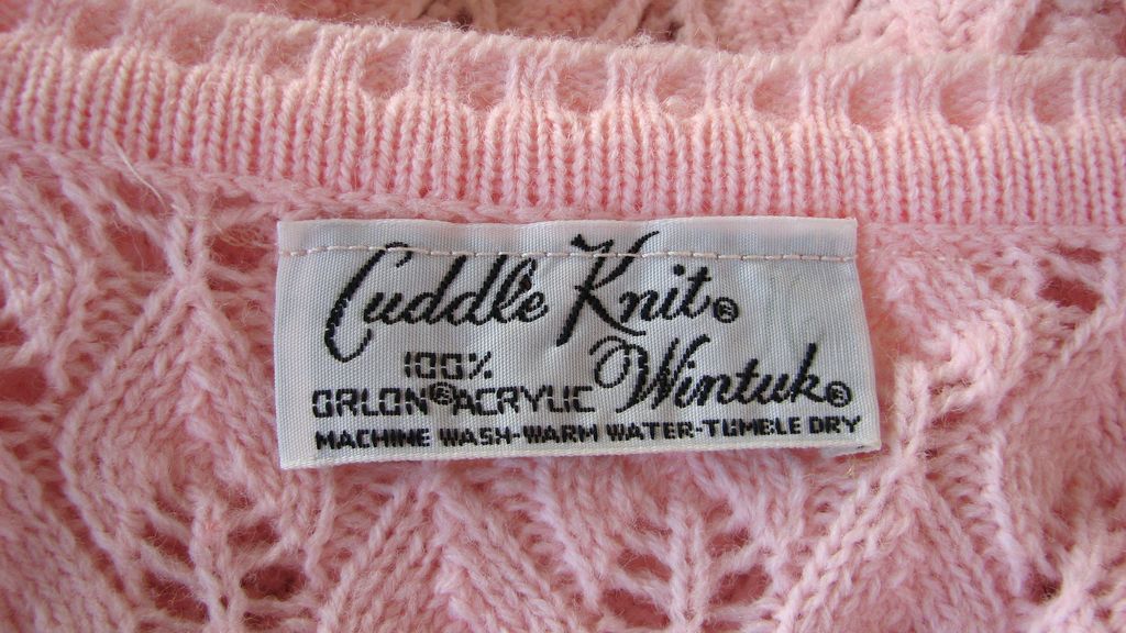 Cardigan Pink Pointelle Wintuk Cuddle Knits Cardigan Pink Pointelle Wintuk Cuddle Knits